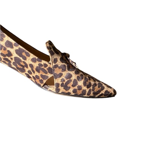 Cole Haan Calf Hair Pointed Toe Leopard Print Flats Size 9.5 - Picture 5 of 8